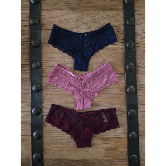 Victoria's Secret Very Sexy Cheeky Hipster Panty Bundle sz xSmall New - Picture 2 of 5